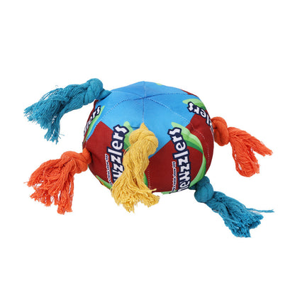 PuppHub Chewzzlers colorful multi-textured toy with ropes and plush exterior for dogs